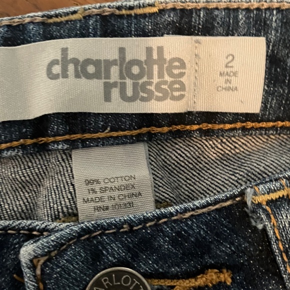 Charlotte Russe Indigo Denim Shorts 2/35$ - Picture 3 of 5